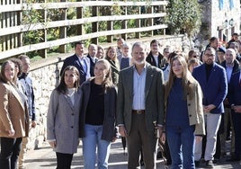 Los Reyes y sus hijas, la Princesa Leonor y la infanta Sofía, en Sotres.