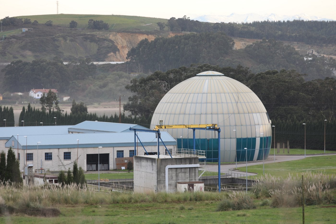 Estación de depuración de aguas residuales en el polígono de Maqua.