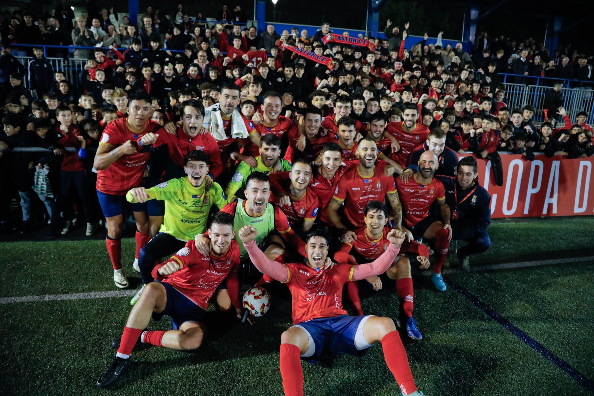 El partido del Astur en Copa del Rey, en imágenes