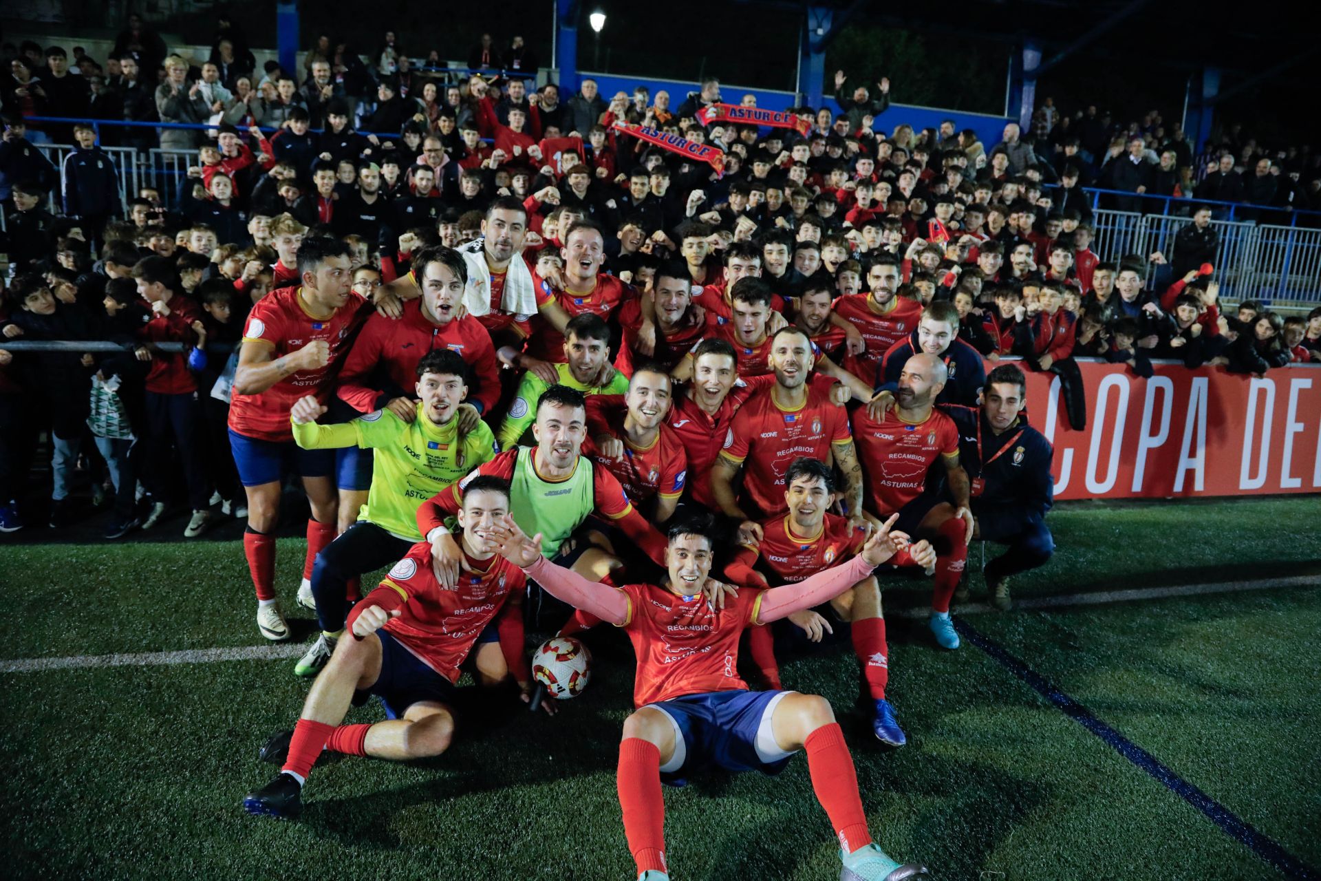 El partido del Astur en Copa del Rey, en imágenes