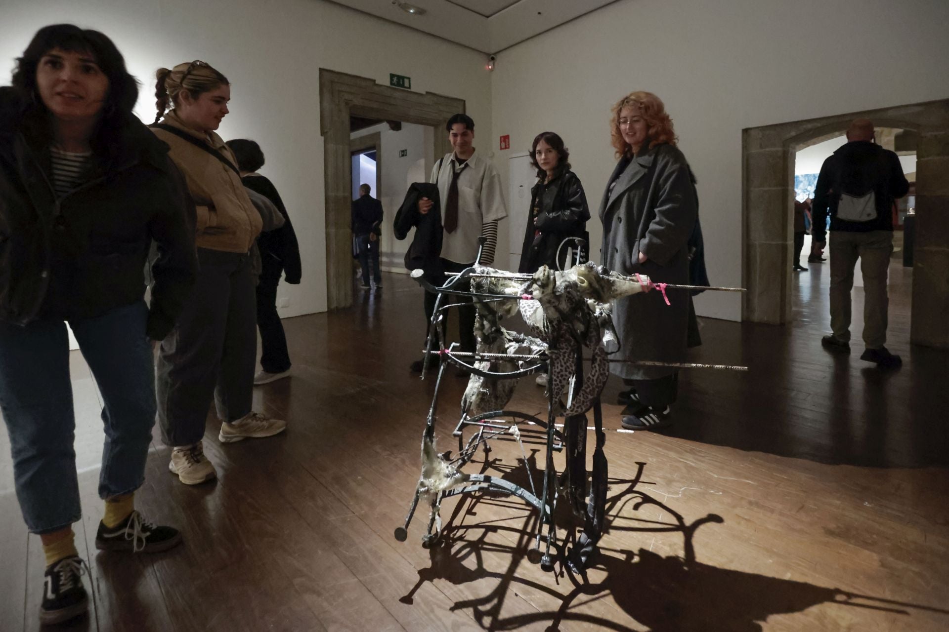 Inauguración de la exposición Entrearte en el palacio de Revillagigedo de Gijón