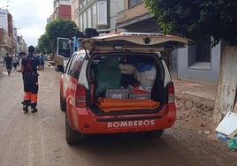 Bomberos de Gijón, en Benetusser.