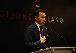 Juanma Castaño, en el acto en el que recibió el premio Gijonés del Año el pasado mes de septiembre.