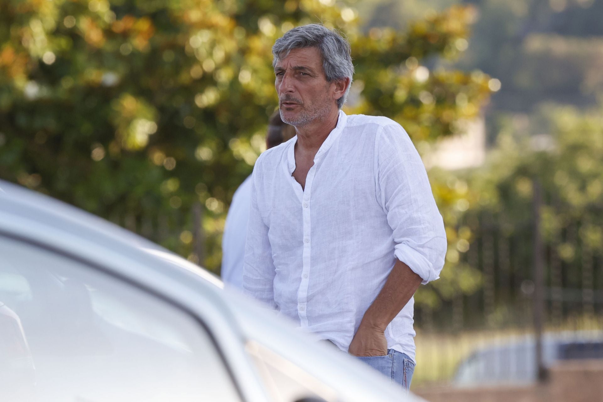 Iñaki Tejada, en la Escuela de Fútbol de Mareo.