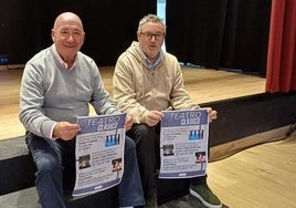 José Luis Montes y José Ramón López presentaron en La Lechera las jornadas de teatro clásico de Corvera.