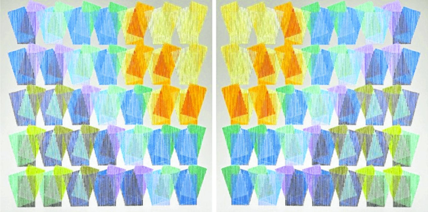 Pinturas bordadas al borde