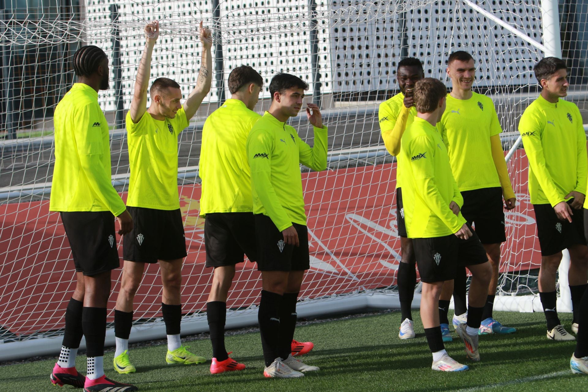 Entrenamiento del Sporting este sábado, 23 de noviembre de 2024