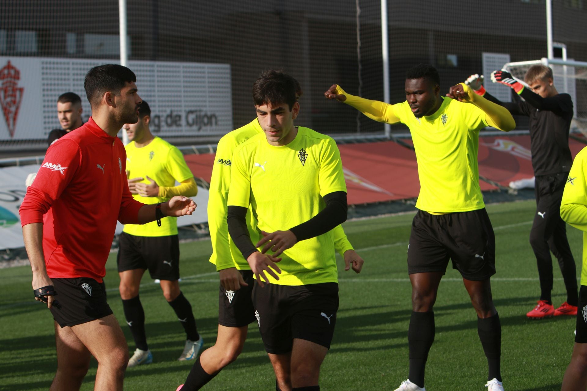 Entrenamiento del Sporting este sábado, 23 de noviembre de 2024