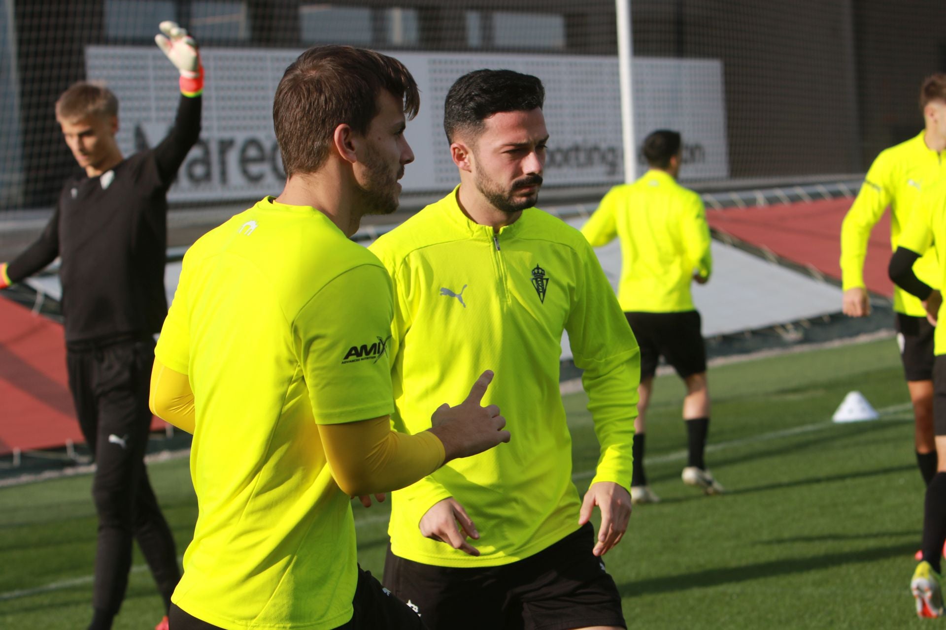 Entrenamiento del Sporting este sábado, 23 de noviembre de 2024