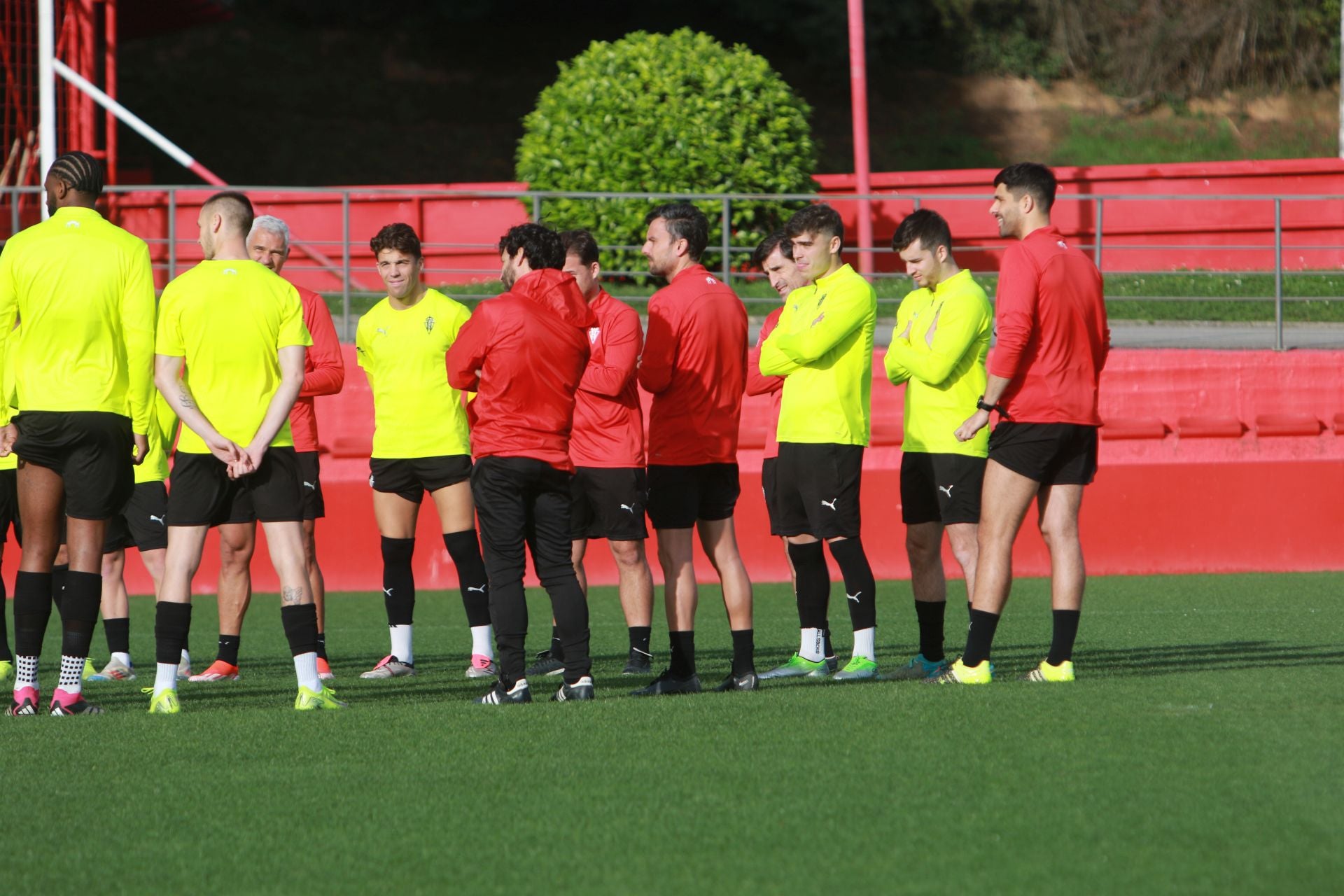 Entrenamiento del Sporting este sábado, 23 de noviembre de 2024