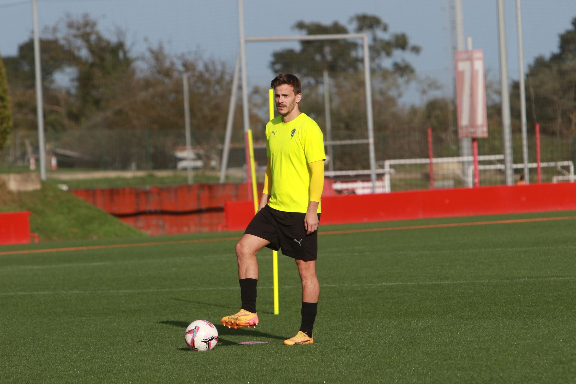 Entrenamiento del Sporting este sábado, 23 de noviembre de 2024