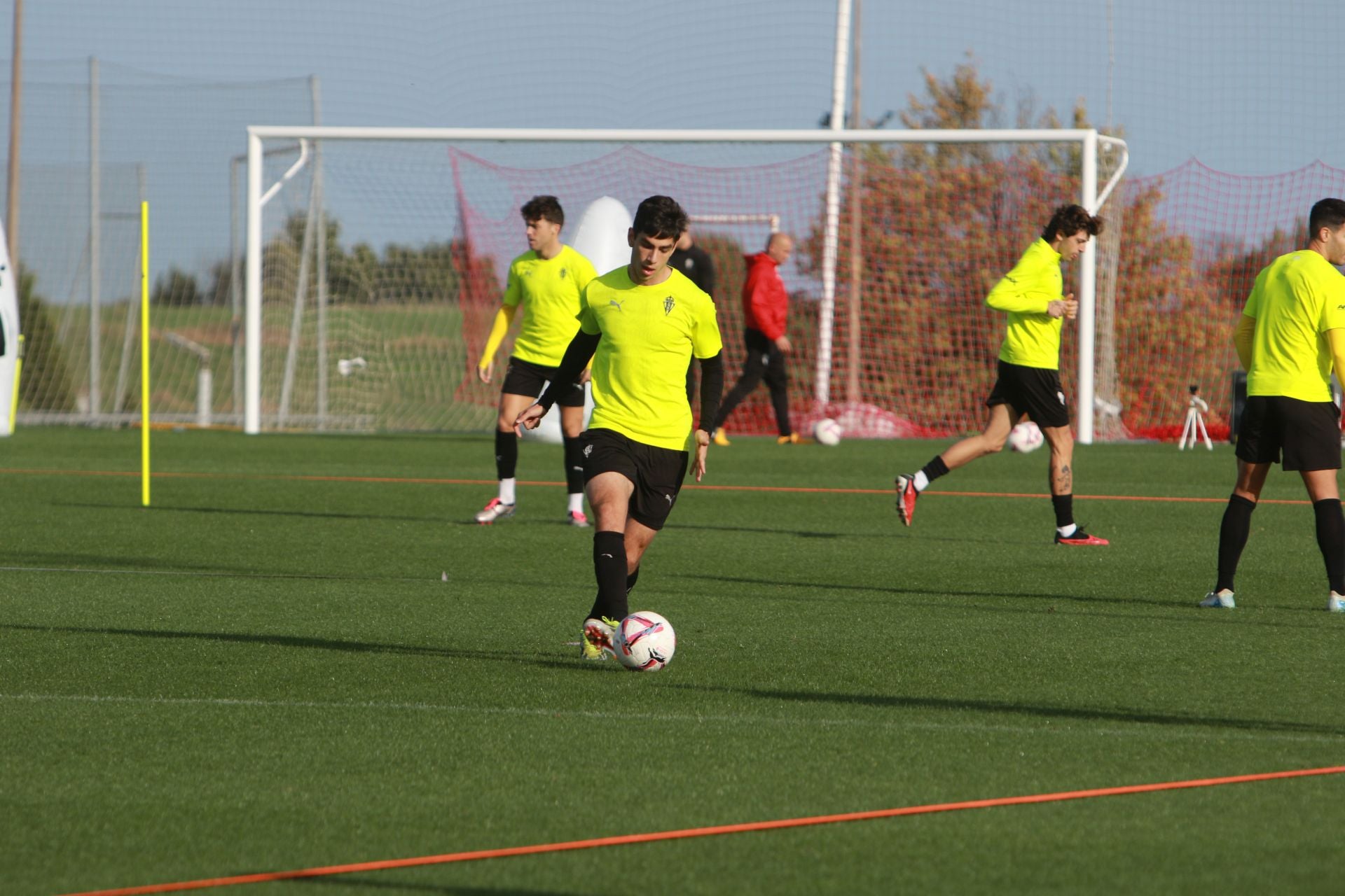 Entrenamiento del Sporting este sábado, 23 de noviembre de 2024