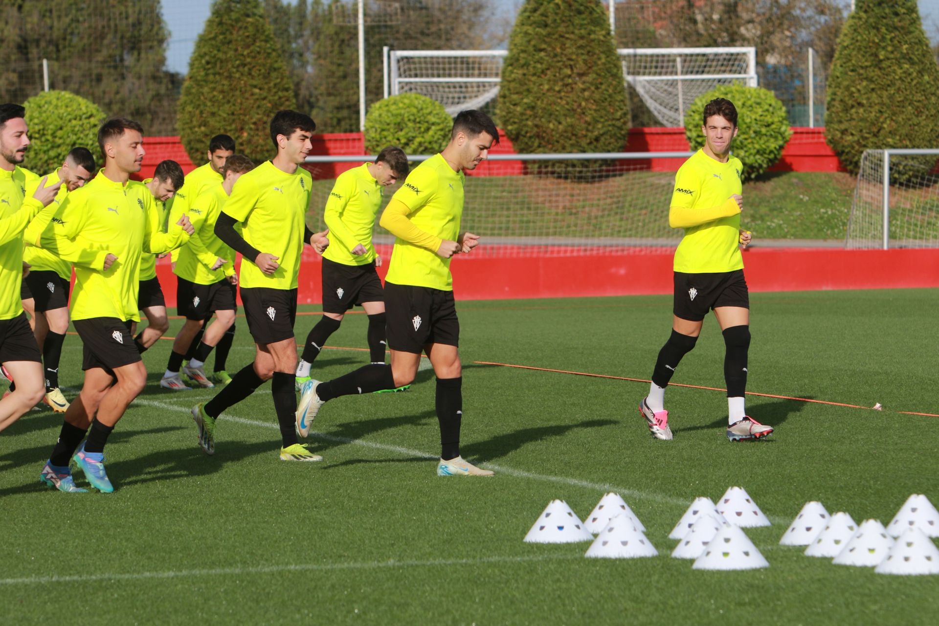 Entrenamiento del Sporting este sábado, 23 de noviembre de 2024