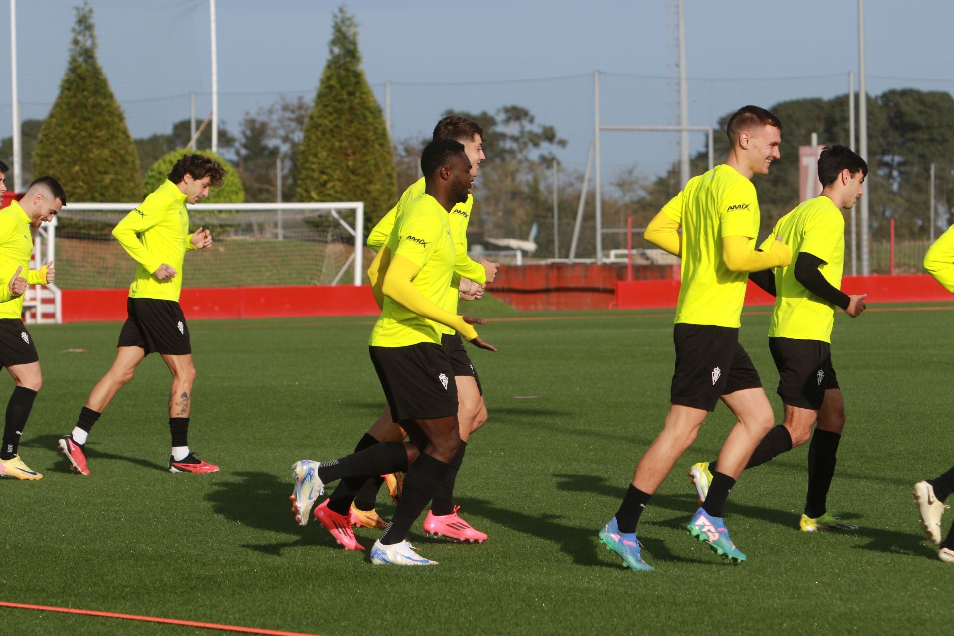 Entrenamiento del Sporting este sábado, 23 de noviembre de 2024