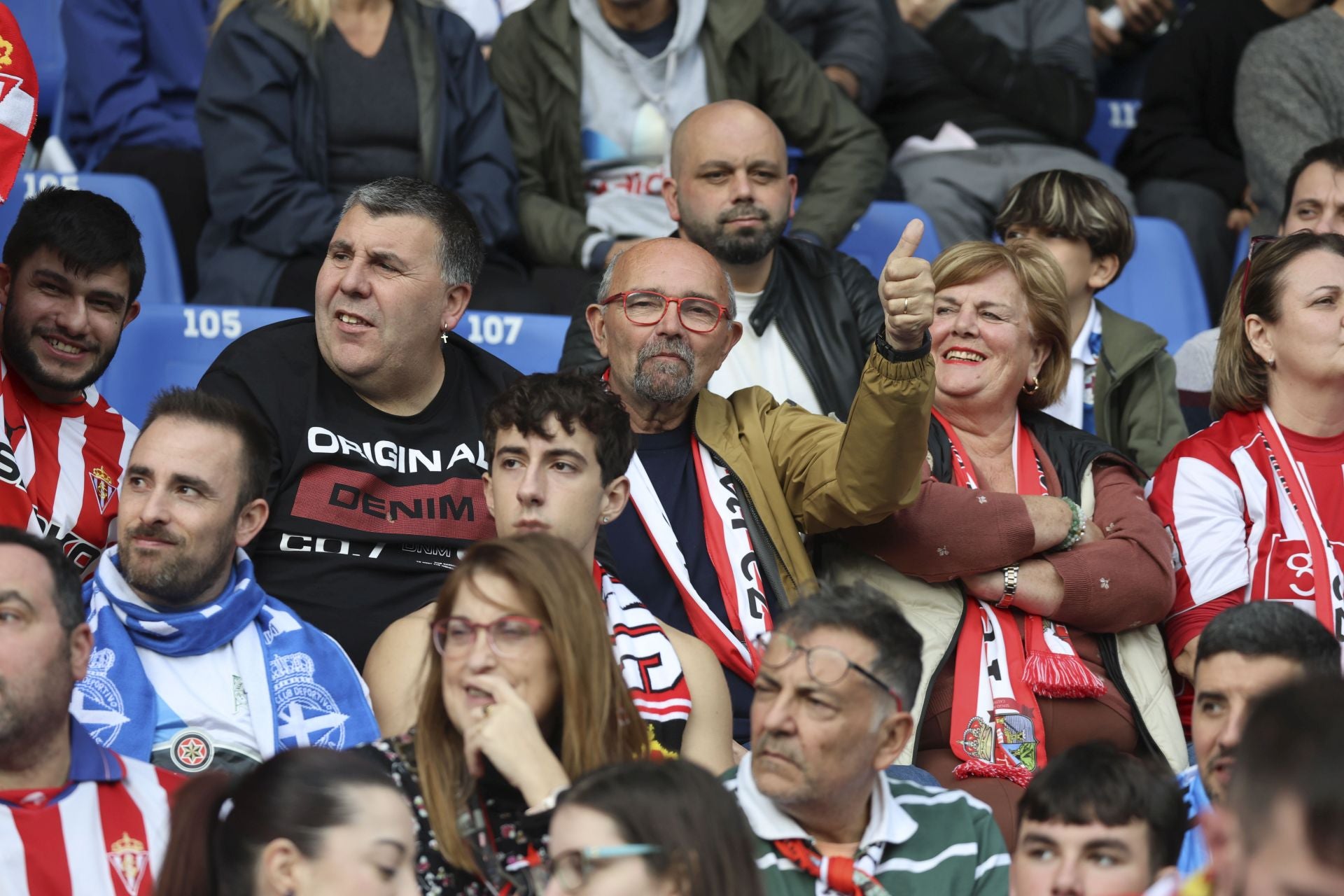 ¿Estuviste en Riazor animando al Sporting? ¡Búscate!