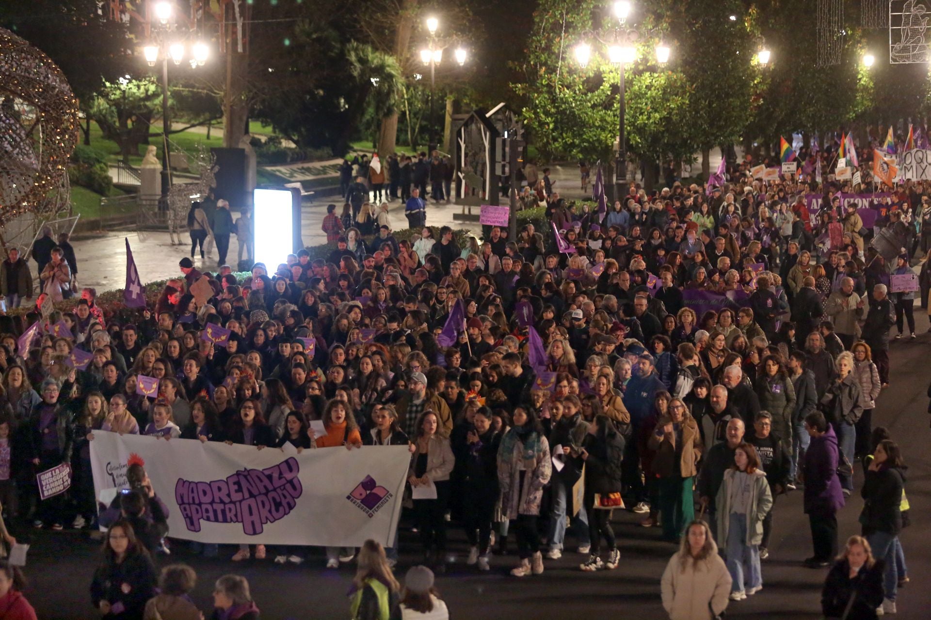 Las calles de Oviedo se llenan por la eliminación de la violencia contra las mujeres