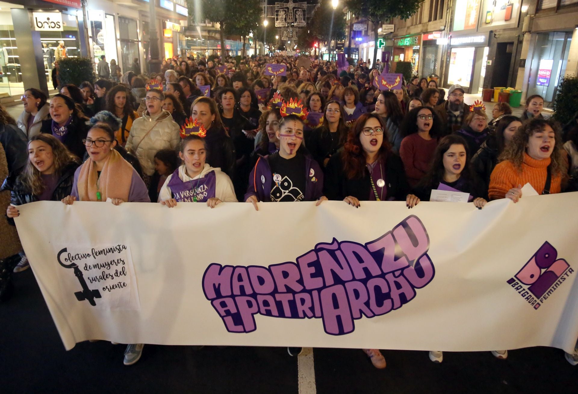 Las calles de Oviedo se llenan por la eliminación de la violencia contra las mujeres