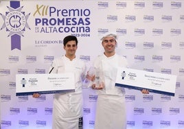 Primer y segundo clasificado del XII Premio Promesas de la Alta Cocina de Le Cordon Bleu