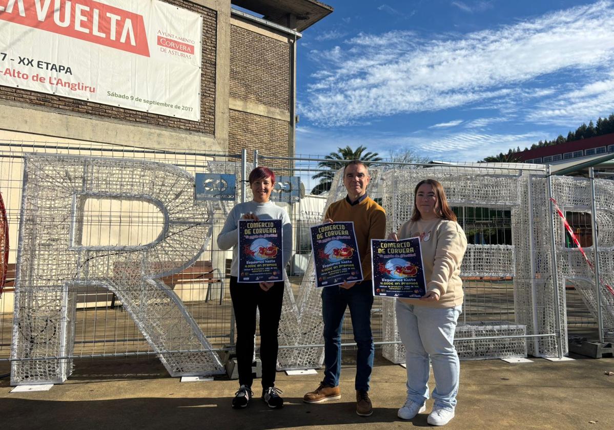 Presentación de la campaña «Comercio Corvera, tu regalo de Navidad» promovida por la asociación Apymec en colaboración con el Ayuntamiento de Corvera.