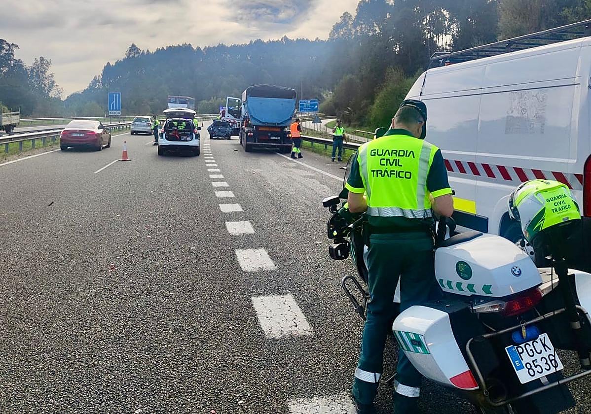 Lugar en el que ocurrió el accidente de tráfico.