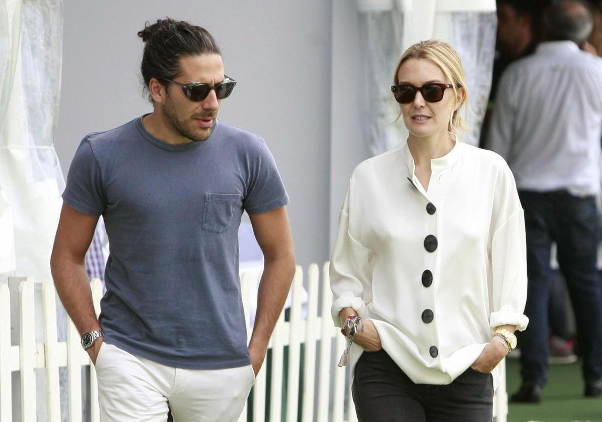 Carlos Torretta y Marta Ortega en las instalaciones de Casas Novas.