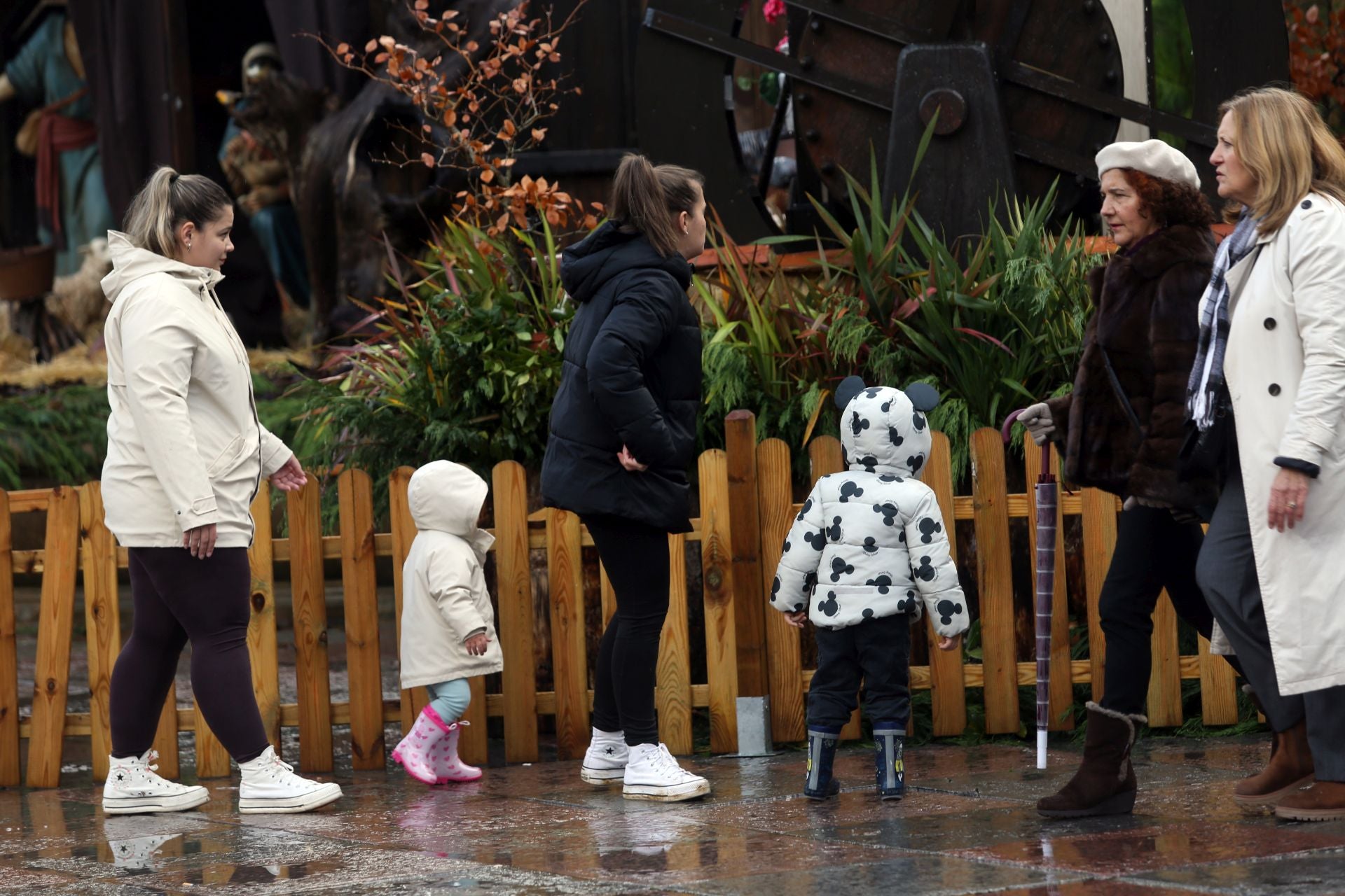 Nieve, lluvia y mucho frío en lo peor del temporal en Asturias