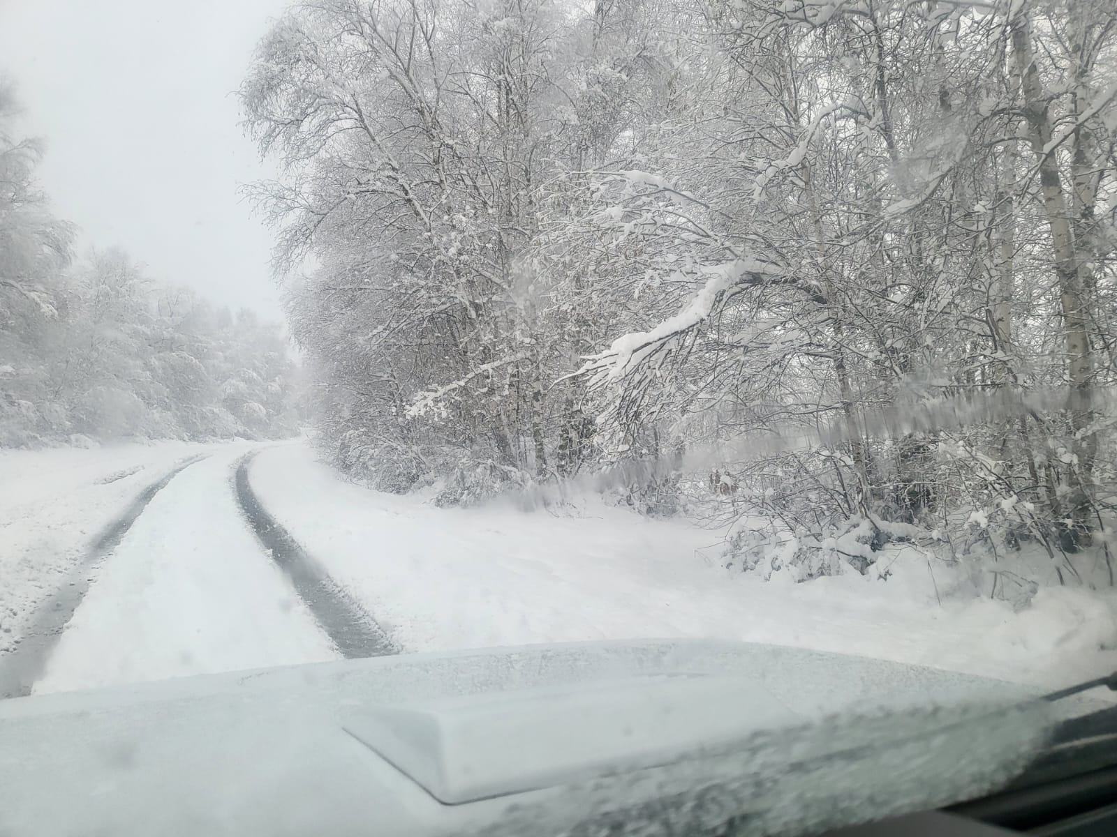 Nieve, lluvia y mucho frío en lo peor del temporal en Asturias