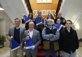 Presentación de la XXXVII Carrera Popular de Nochebuena, en el Ayuntamiento de Gijón.