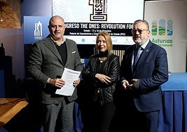 Iván de la plata, Cristina Álvarez Solís y Alfredo García Quintana.