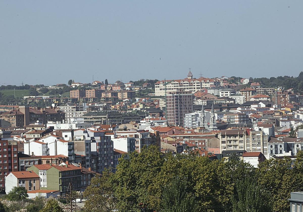 Vista panorámica de Avilés, donde el día 20 de diciembre se aprobará el presupuesto municipal para 2025.