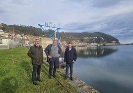 Alejandro Calvo, Celestino Novo y Jorge García en San Esteban.