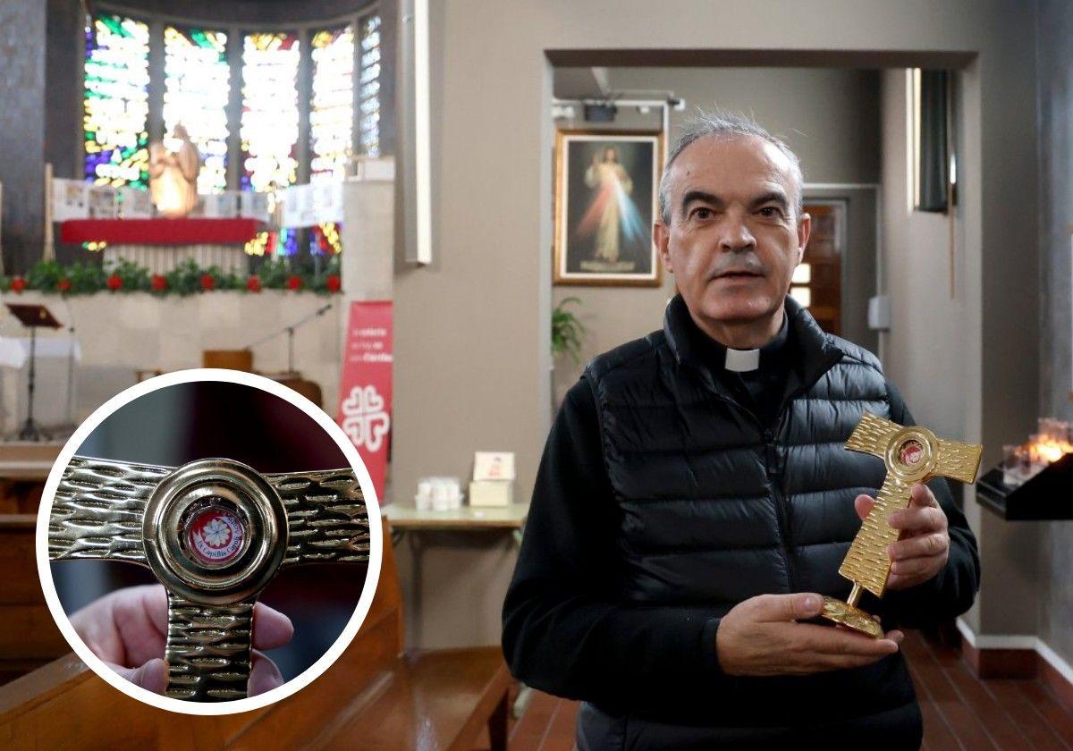 El párroco de la Sagrada Familia de Ventanielles, Jaime Sanz, solicitó custodiar la reliquia del beato Carlo Acutis en el templo ovetense.