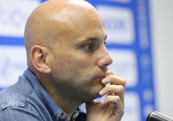 Javi Rozada, entrenador del Real Avilés.