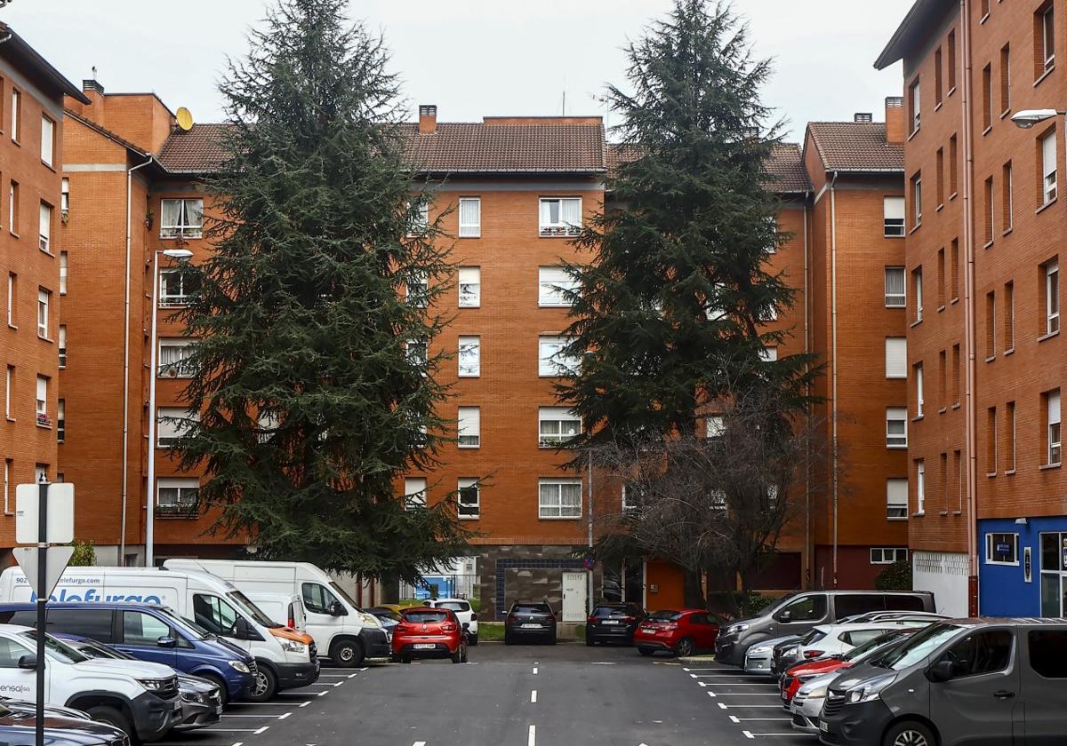 La calle Fuente Braña, en La Corredoria (Oviedo), donde sucedió el crimen.