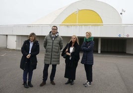 Esther Llamazares,los diputados José Luis Costillas y Susana Fernández, y Estefanía Rodríguez.