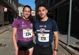 María Piñera y Quique González ganaron en la San Silvestre de Pola de Lena.