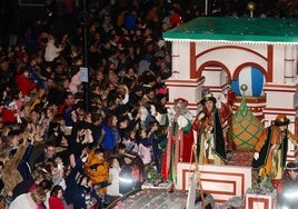 Cabalgata de Reyes en Gijón en una edición pasada.