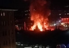 El pavoroso incendio que se registró en La Calzada.