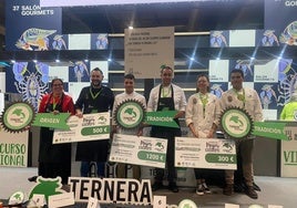 Finalistas de la pasada edición del concurso de cachopo elaborado con Ternera Asturiana