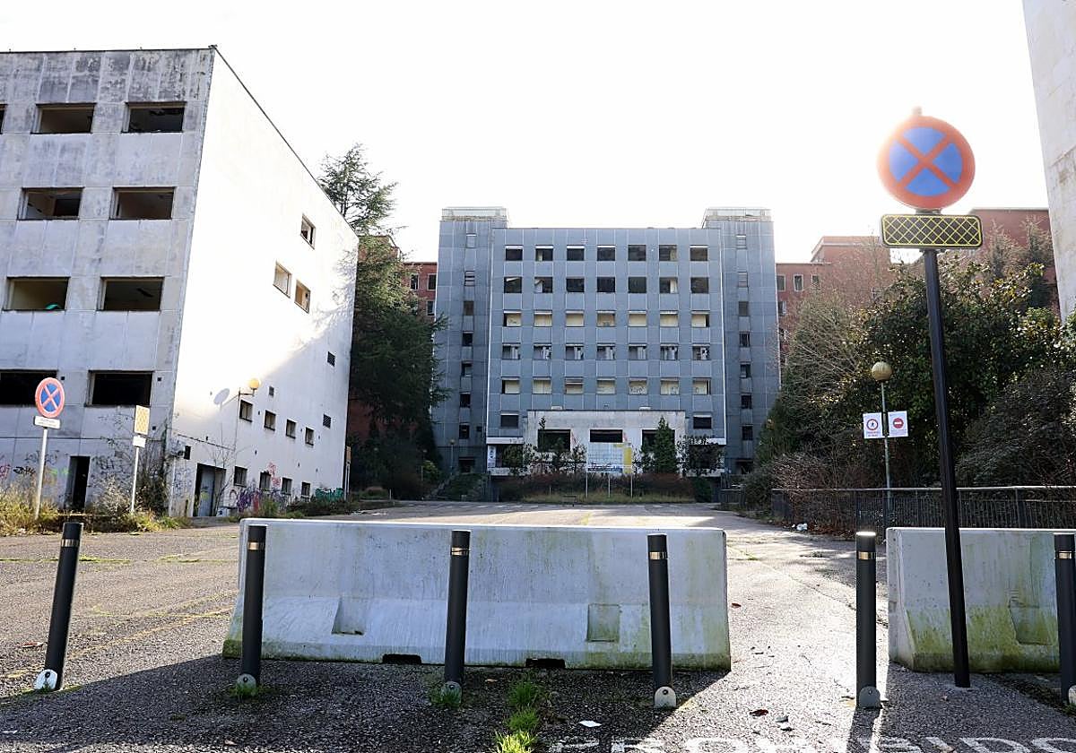El recinto del antiguo Hospital Universitario Central de Asturias (HUCA).