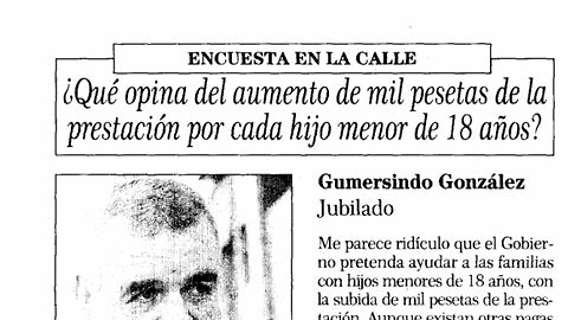 Nuestra encuesta en la calle.