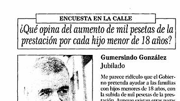 Nuestra encuesta en la calle.