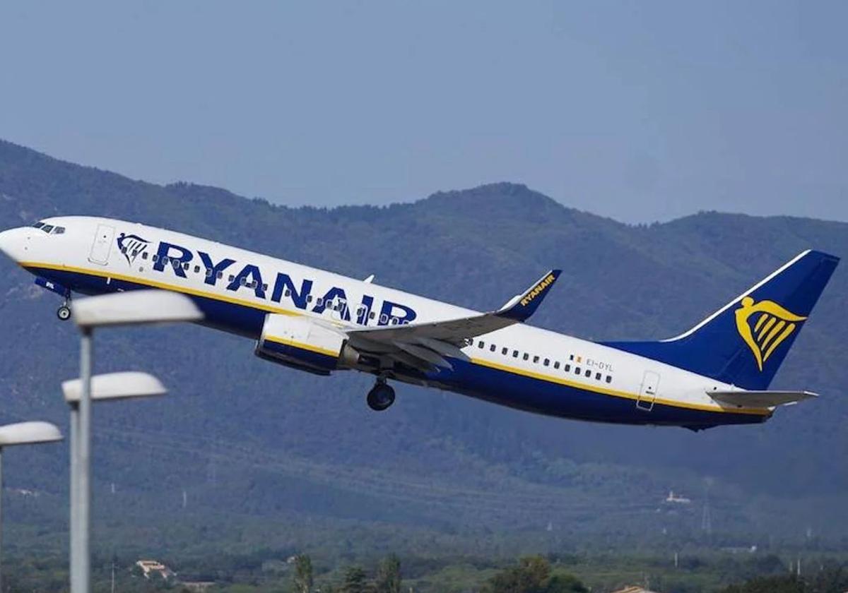 Un avión de Ryanair.