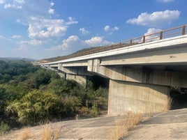 Viaducto de una autopista del estado mexicano de Guanajuato gestionada por Abertis (allí, Red de Carreteras de Occidente) en la que Azisa aplicó su sistema de inspección de infraestructuras de hormigón el pasado noviembre.