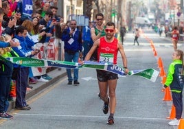 Iván Pajuelo durante una competición.