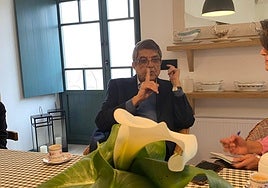 El premio Cervantes Sergio Ramírez, a su paso por Asturias.