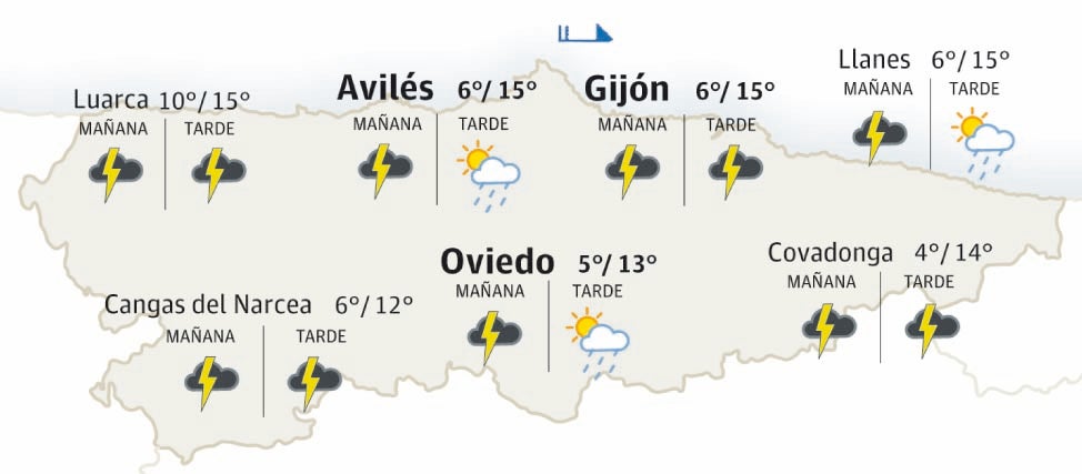 El tiempo en Asturias: esta es la previsión para este sábado, 25 de enero