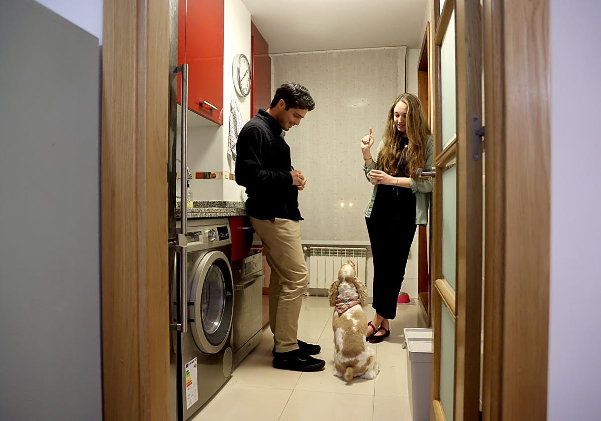 Marcelo Valdés, 'Nollie' y Beatriz Puebla.