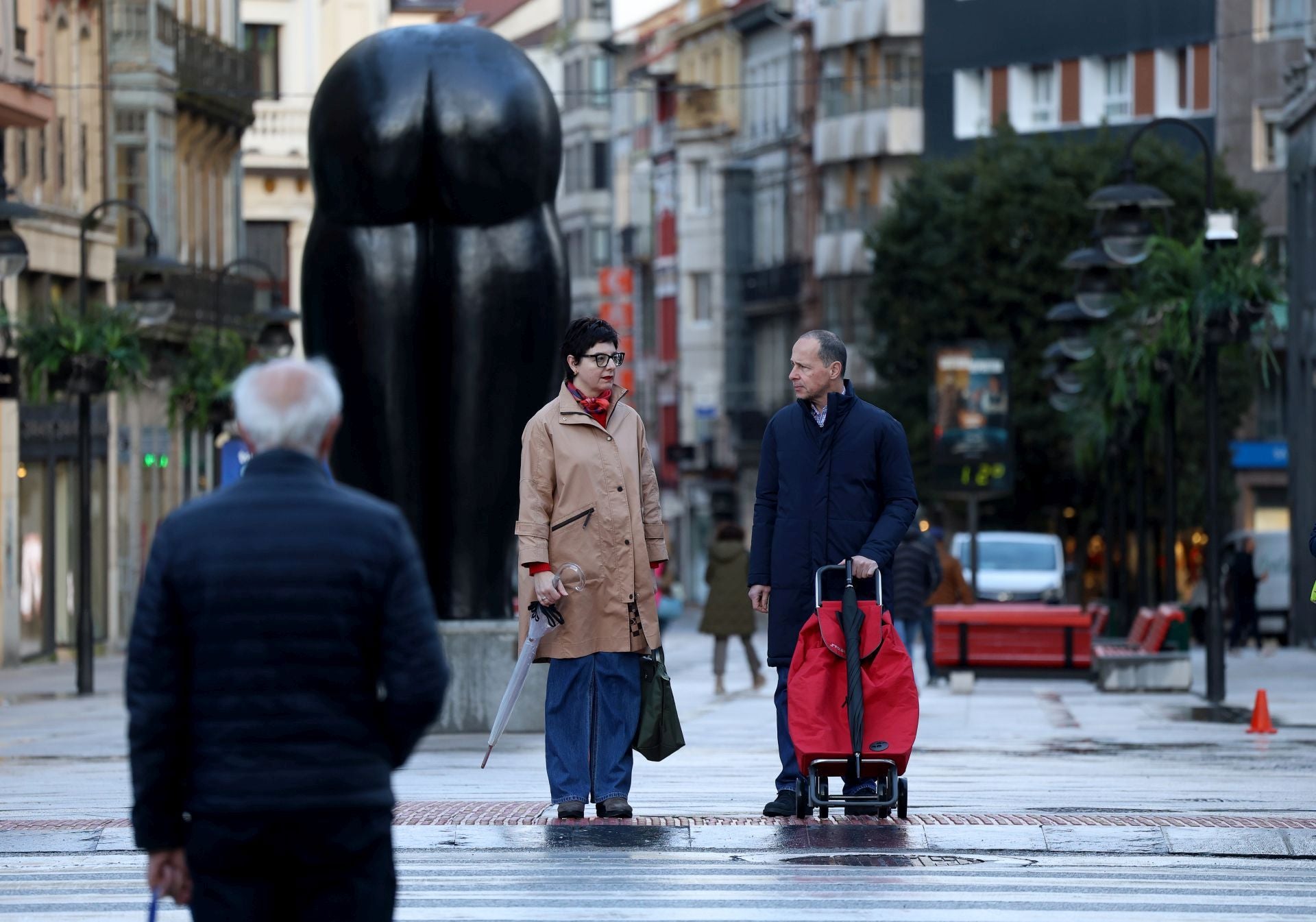 Lluvia y mucho viento en Asturias por la borrasca &#039;Herminia&#039;