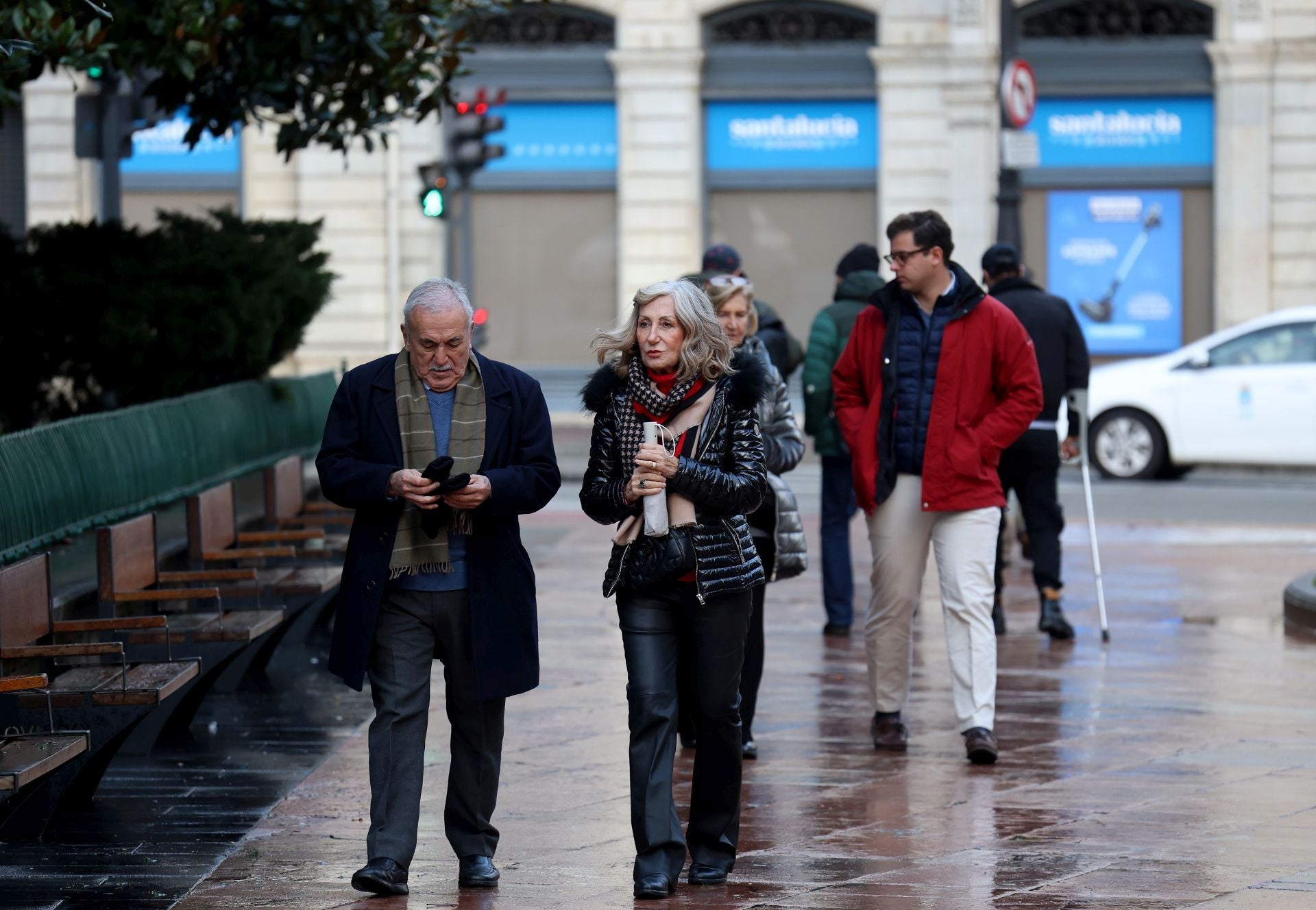 Lluvia y mucho viento en Asturias por la borrasca &#039;Herminia&#039;